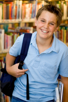 Boy with Braces - Pediatric Dentistry in Lakewood, WA